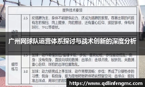 广州网球队运营体系探讨与战术创新的深度分析